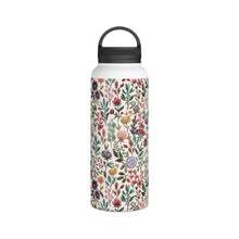 Load image into Gallery viewer, Spring Garden Flowers Handle Lid Water Bottle