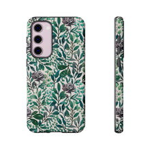 Load image into Gallery viewer, Purple Flowers and Eucalyptus Leaves Phone Case
