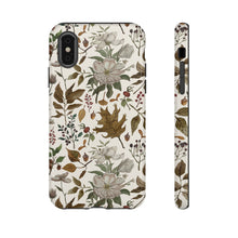 Load image into Gallery viewer, Watercolor Fall Leaves and Flowers Phone Case