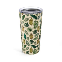 Load image into Gallery viewer, Tropical Lanterns and Leaves Travel Mug