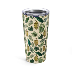 Tropical Lanterns and Leaves Travel Mug
