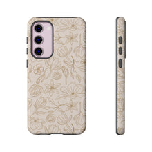 Load image into Gallery viewer, Gold Magnolia Phone Case