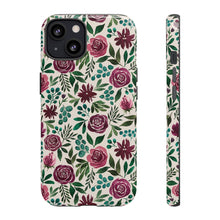 Load image into Gallery viewer, Magenta Floral Eucalyptus Phone Case