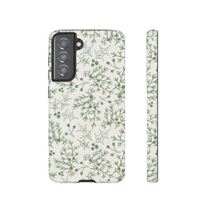Green Christmas Branch Phone Case
