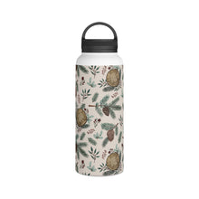 Load image into Gallery viewer, Winter Branches, Berries and Pine Cones Handle Lid Water Bottle