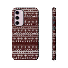 Load image into Gallery viewer, Red Snowflake Pattern Phone Case