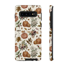Load image into Gallery viewer, Fall Pumpkins, Flowers and Leaves Phone Case