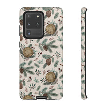 Load image into Gallery viewer, Winter Branches, Berries and Pine Cones Phone Case