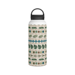 Oasis Stripes Handle Lid Water Bottle