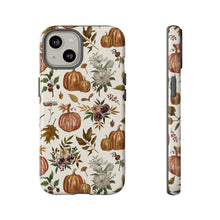 Load image into Gallery viewer, Fall Pumpkins, Flowers and Leaves Phone Case