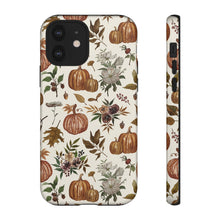Load image into Gallery viewer, Fall Pumpkins, Flowers and Leaves Phone Case