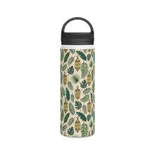 Load image into Gallery viewer, Tropical Leaves and Lanterns Handle Lid Water Bottle