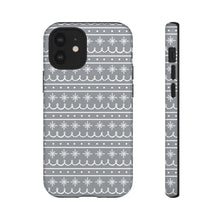 Load image into Gallery viewer, Gray Snowflake Pattern Phone Case