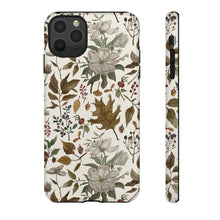 Load image into Gallery viewer, Watercolor Fall Leaves and Flowers Phone Case