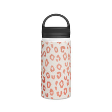 Load image into Gallery viewer, Rose Gold Leopard Print Handle Lid Water Bottle