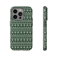 Load image into Gallery viewer, Green Snowflake Pattern Phone Case