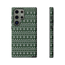 Load image into Gallery viewer, Green Snowflake Pattern Phone Case