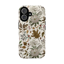 Load image into Gallery viewer, Watercolor Fall Leaves and Flowers Phone Case