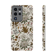 Load image into Gallery viewer, Watercolor Fall Leaves and Flowers Phone Case