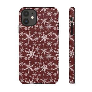 Red Snowflakes Phone Case