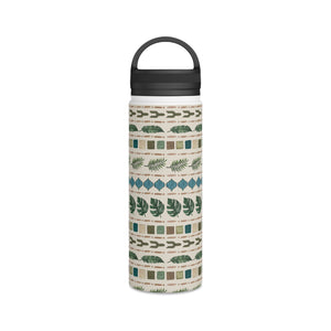 Oasis Stripes Handle Lid Water Bottle