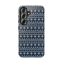 Load image into Gallery viewer, Blue Snowflake Pattern Phone Case