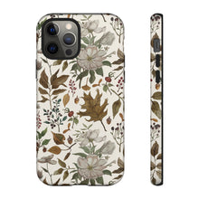 Load image into Gallery viewer, Watercolor Fall Leaves and Flowers Phone Case
