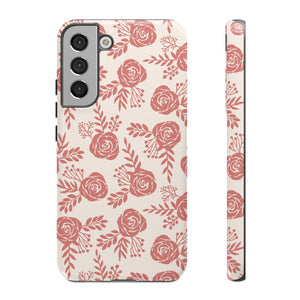 Warm Pink Floral Phone Case