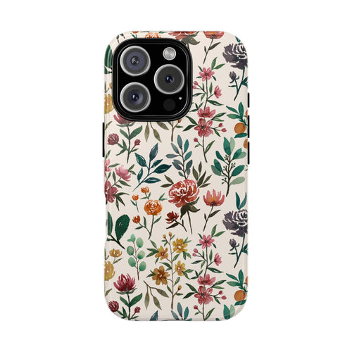 Colorful Watercolor Flowers Phone Case