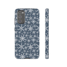 Load image into Gallery viewer, Blue Snowflakes Phone Case