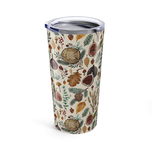 Figs, Mushrooms and Leaves Travel Mug