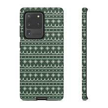 Load image into Gallery viewer, Green Snowflake Pattern Phone Case