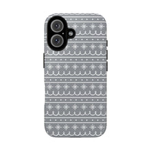 Load image into Gallery viewer, Gray Snowflake Pattern Phone Case