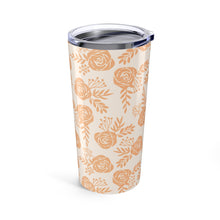Load image into Gallery viewer, Light Orange Floral Travel Mug
