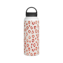 Load image into Gallery viewer, Rose Gold Leopard Print Handle Lid Water Bottle
