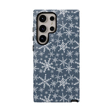Load image into Gallery viewer, Blue Snowflakes Phone Case