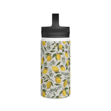 Load image into Gallery viewer, Olive and Lemon Handle Lid Water Bottle