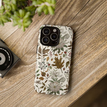 Load image into Gallery viewer, Watercolor Fall Leaves and Flowers Phone Case