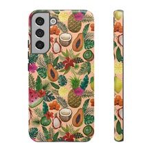 Load image into Gallery viewer, Tropical Fruit and Flowers Phone Case