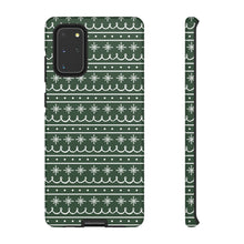 Load image into Gallery viewer, Green Snowflake Pattern Phone Case