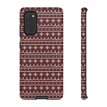 Load image into Gallery viewer, Red Snowflake Pattern Phone Case