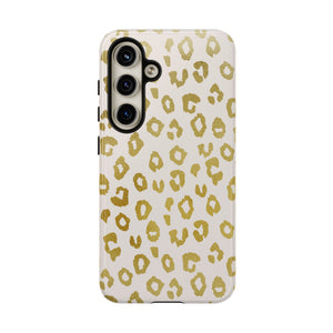 Gold Leopard Print Phone Case