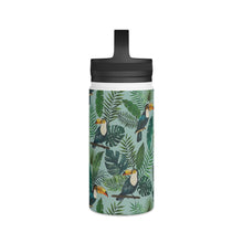 Load image into Gallery viewer, Tropical Toucan Handle Lid Water Bottle