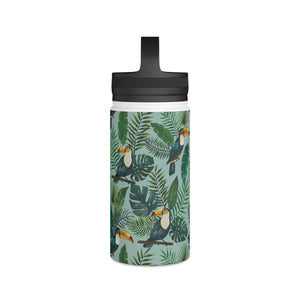 Tropical Toucan Handle Lid Water Bottle