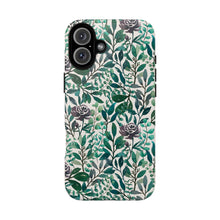 Load image into Gallery viewer, Purple Flowers and Eucalyptus Leaves Phone Case