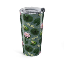 Load image into Gallery viewer, Frog and Lotus Travel Mug