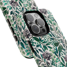 Load image into Gallery viewer, Purple Flowers and Eucalyptus Leaves Phone Case