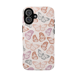 Orange and Pink Butterfly Phone Case