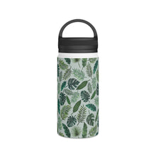 Load image into Gallery viewer, Tropical Leaves Handle Lid Water Bottle
