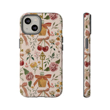 Load image into Gallery viewer, Bows, Flowers and Cherries Phone Case